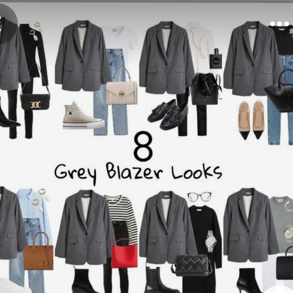 SANDRO  | Grey Wool Blend Blazer - Picture 3 of 14